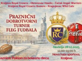 Praznični dobrotvorni fleg fudbal turnir u Kraljevu